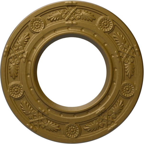 Ekena Millwork Daniela Ceiling Medallion (Fits Canopies up to 3 7/8"), Hand-Painted Gold, 8"OD x 3 7/8"ID x 1/2"P CM08DNGLS - main